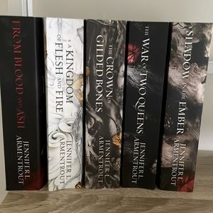 Excellent condition, used books: From Blood and Ash, and Flesh and Fire series